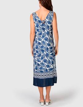 Vestido Massana estampado azul