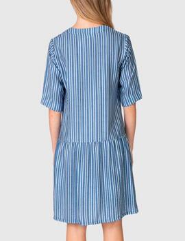 Vestido Massana rayas azul