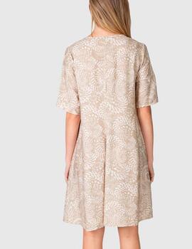 Vestido Massana estampado beige