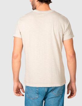 Camiseta Massana bolsillo beige