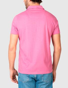 Polo Massana microestampado rosa
