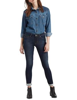 Pantalón vaquero Levis 711 Skinny High Roller azul