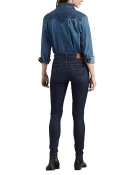 Pantalón vaquero Levis 711 Skinny High Roller azul