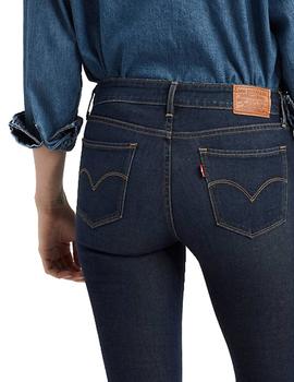 Pantalón vaquero Levis 711 Skinny High Roller azul