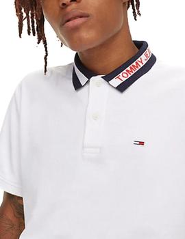 Polo Tommy Jeans blanco