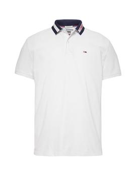 Polo Tommy Jeans blanco