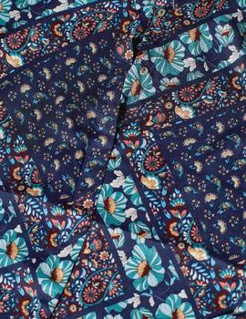 Blusa Esprit estampado floral azul