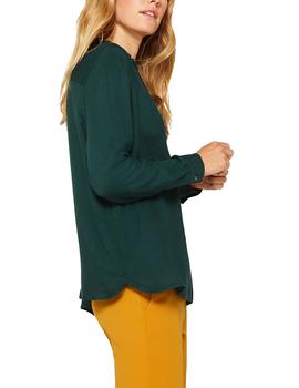 Blusa Esprit de crepé verde