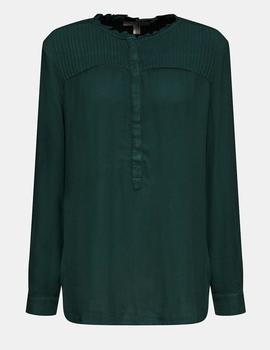 Blusa Esprit de crepé verde