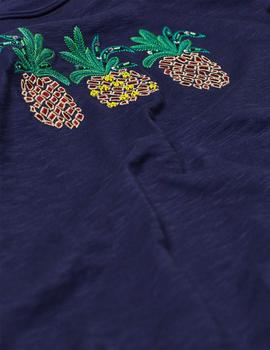 Camiseta Esprit piñas marino
