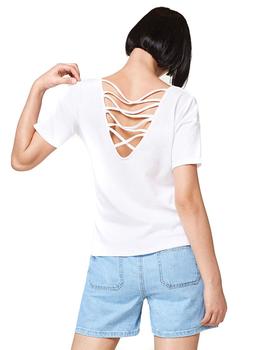 Camiseta mujer escote espalda