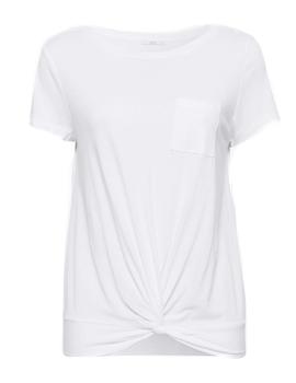 Camiseta con anudado blanco