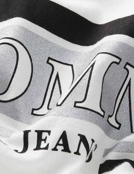 Camiseta Tommy Jeans Metallic Logo blanco