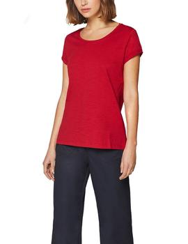 Camiseta Esprit algodón rojo