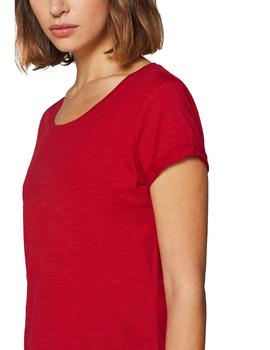 Camiseta Esprit algodón rojo