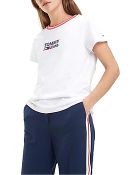 Camiseta Tommy Jeans logo blanco