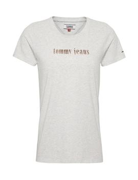 Camiseta Tommy Jeans Metallic gris