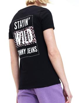 Camiseta Tommy Jeans Stay Wild negro