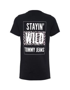 Camiseta Tommy Jeans Stay Wild negro