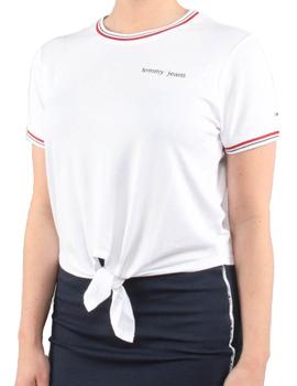 Camiseta Tommy Jeans cropped blanco