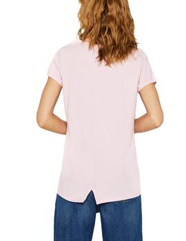 Camiseta Esprit estampado rosa