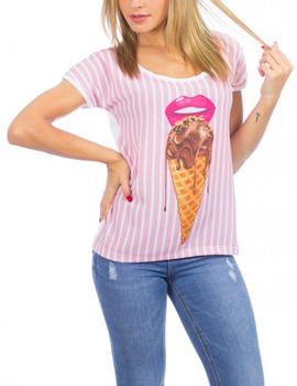 Camiseta Animosa Mae Tentación rosa