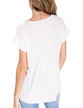 Camiseta Massana cuello pico blanco