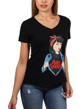 Camiseta Animosa Poder Femenino negro