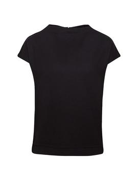 Camiseta Esprit cuello alto negro