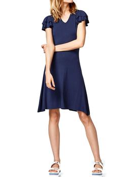 Vestido Esprit manga corta azul
