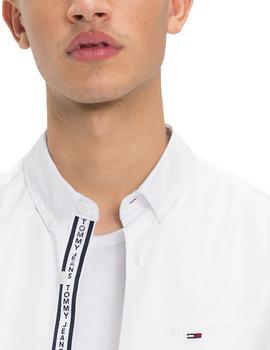 Camisa Tommy Jeans Tape Detail blanco