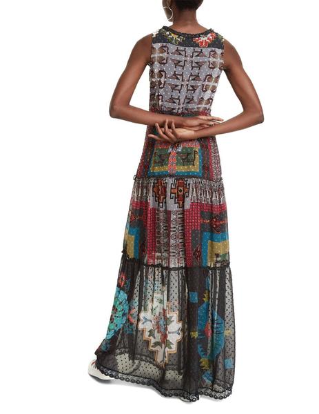 Vestido Desigual Nicole tnico verde