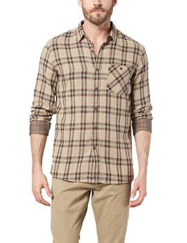 Camisa Dockers Double Weave Brosnan beige