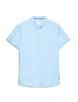 Camisa Esprit manga corta azul