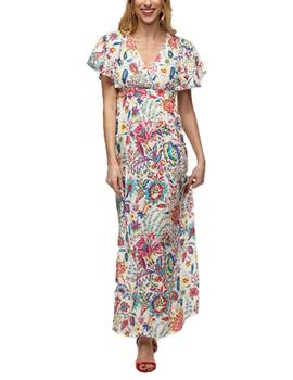 Vestido Naf Naf floral blanco