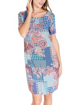 Vestido Massana estampado azul