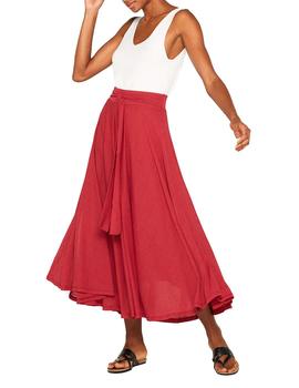 Falda Esprit maxi rojo