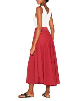 Falda Esprit maxi rojo