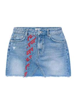 Minifalda Pepe Jeans Dani Archive azul