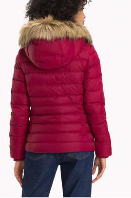 Chaqueta Tommy Jeans Hooded rojo