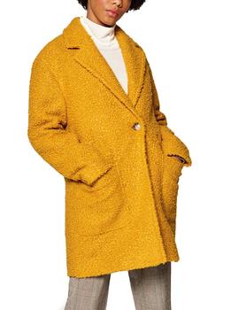 Abrigo Esprit rizo suave amarillo