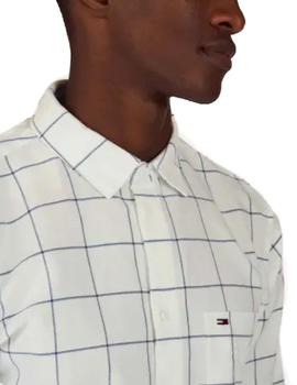 Camisa Tommy Jeans cuadros blanco