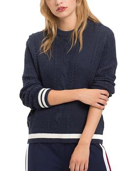 Jersey Tommy Jeans Easy Cable marino