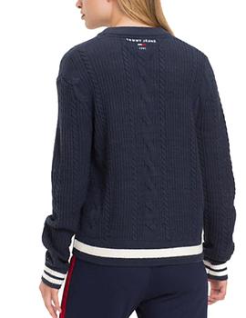 Jersey Tommy Jeans Easy Cable marino