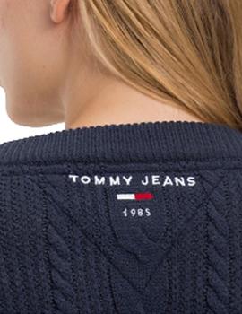 Jersey Tommy Jeans Easy Cable marino