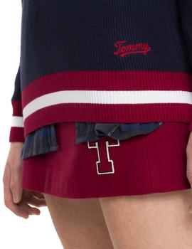 Jersey Tommy Jeans College Sweater marino