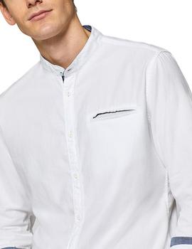 Camisa Esprit cuello mao blanco