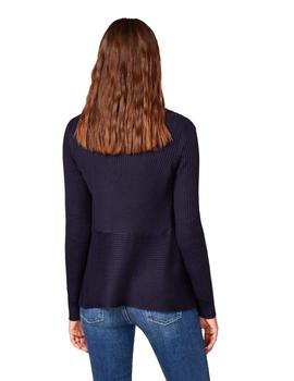 Chaqueta Esprit canalé marino