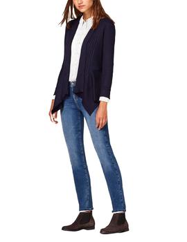 Chaqueta Esprit canalé marino