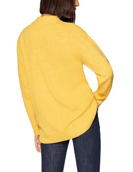 Jersey Esprit cuello alto amarillo